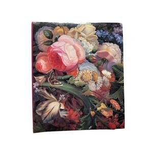 Vintage Floral Photo Album 3 Ring Binder 50 Sheets Dutch Still Life Pink Cottage